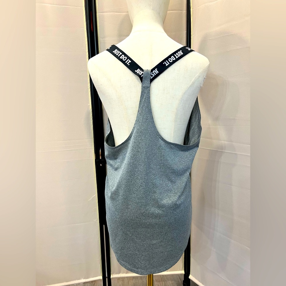 Nike Gray Tank Top with Black Straps